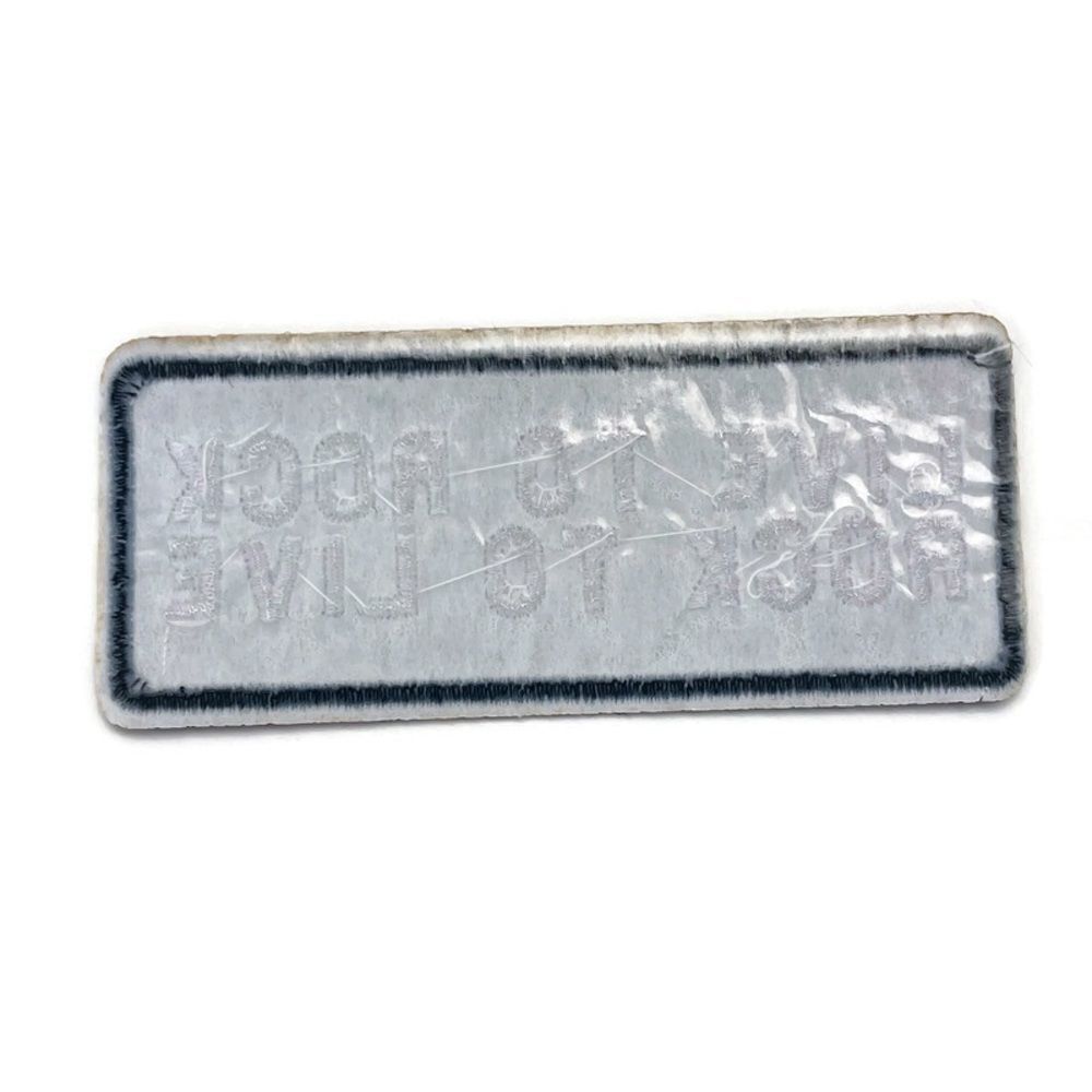 Live to Rock Rectangular Embroidered Patch - Picture 4 of 4